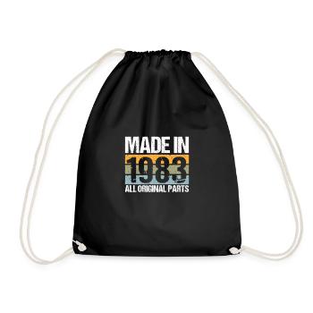 Fabriqué en 1983 40th Birthday Shirt Gift - Sac de sport léger - noir - Devant