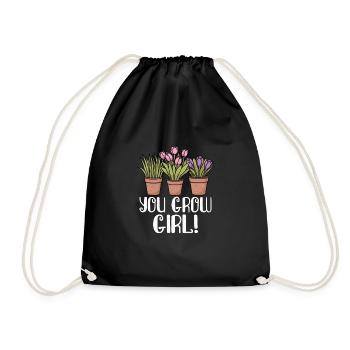 Gardening Plants Gardener Plantation Nature Gift - Drawstring Bag - black - Front