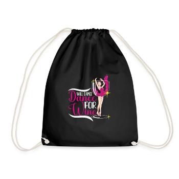 Ballet Ballerina Dance Dancer Dancing Ballet Gift - Drawstring Bag - black - Front