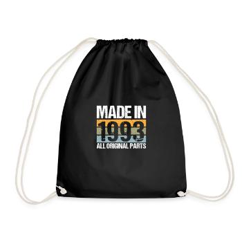 Fabriqué en 1993 30th Birthday Shirt Gift - Sac de sport léger - noir - Devant