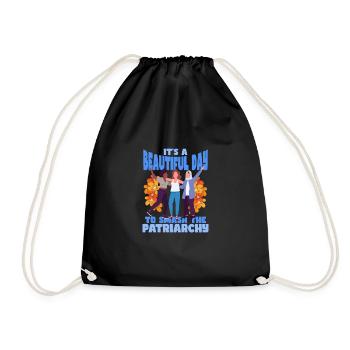 Feminism Girl Power Pro-choice Pro Abortion - Drawstring Bag - black - Front