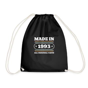 Fabriqué en 1993 30th Birthday Shirt Gift - Sac de sport léger - noir - Devant