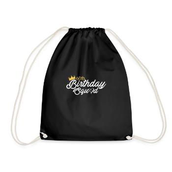 60th Birthday Squad Shirt Geschenk 1963 - Turnbeutel - Schwarz - Vorne