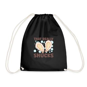 Oyster Lovers Funny Oyster Oyster Shucker - Drawstring Bag - black - Front
