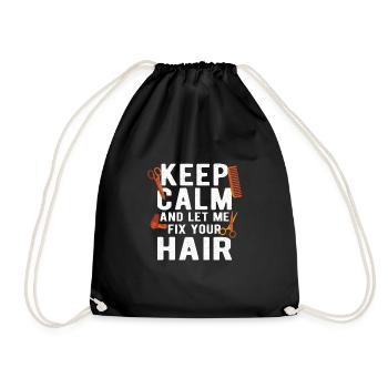 Hairdresser Hairdresser Hairdresser Hairdresser - Drawstring Bag - black - Front