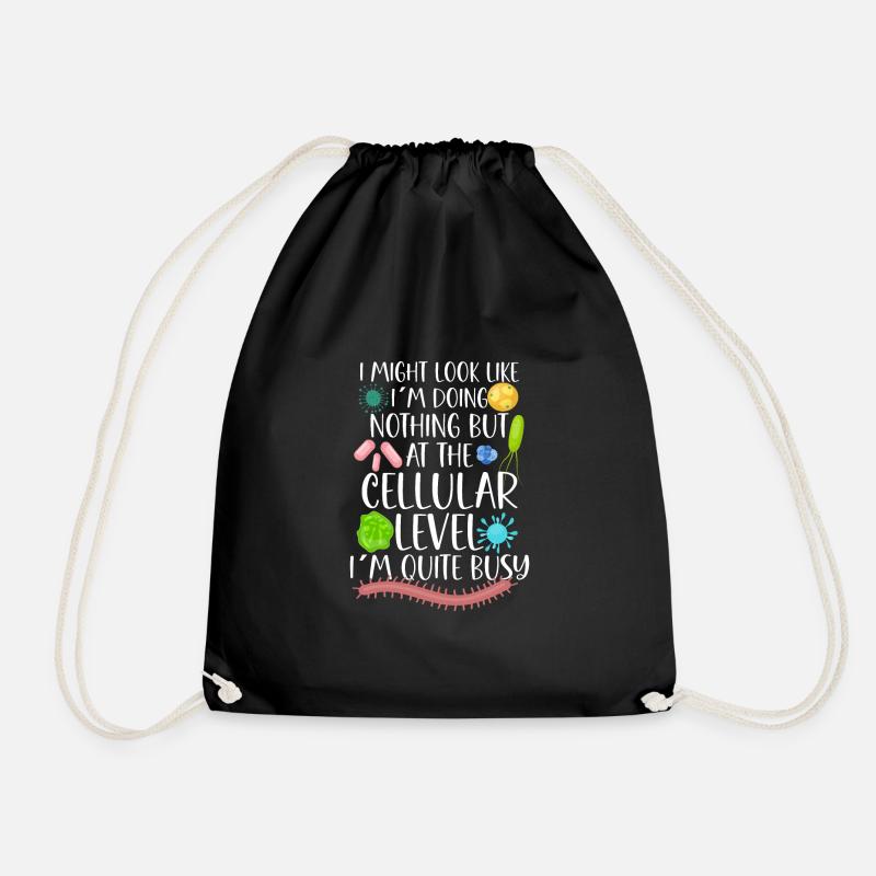 Microbiologist Microbiology Lab Staph Biology - Turnbeutel - Schwarz