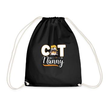 Dog Sitting Dog Puppy Dog Sitter Dog Sitter - Drawstring Bag - black - Front
