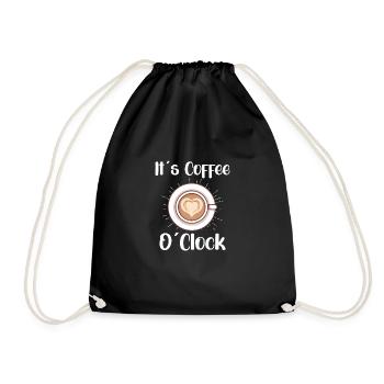 Amateur de café Caféine Molecule Java Latte Espresso - Sac de sport léger - noir - Devant