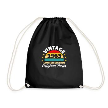 Vintage 1963 60th Birthday Shirt Gift - Sac de sport léger - noir - Devant