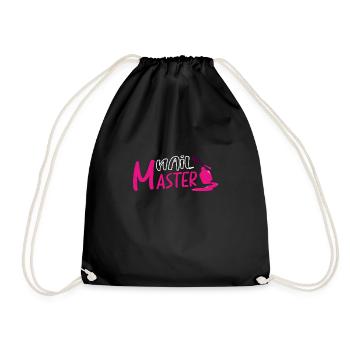 Nail Tech Nail Technician Manicurist Nails Artist - Drawstring Bag - black - Front