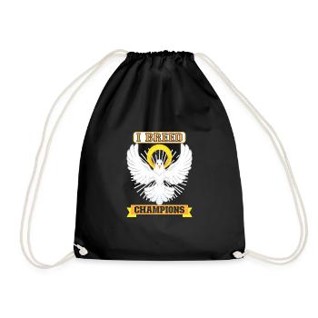 Pigeon Pigeon Racing Colombophile Pigeonnier Gardien de pigeons - Sac de sport léger - noir - Devant