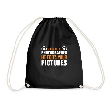 Soyez gentil avec le photogapher qu’il édite vos photos - Sac de sport léger - noir - Devant