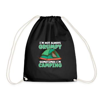 Scout Camping Outdoor Campfire Hiking Backpacking - Turnbeutel - Schwarz - Vorne