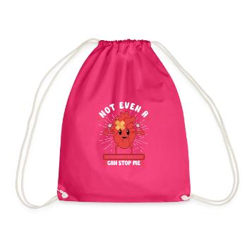 Heart Attack Open Heart Surgery Heart Surgery Gift - Drawstring Bag - fuchsia - Front
