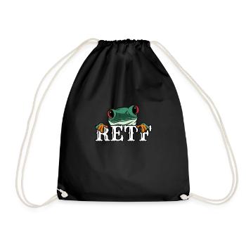 RETF Chemise de grenouille arboricole cadeau - Sac de sport léger - noir - Devant