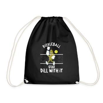 Pickleball Player Pickleball Paddle Pickleball - Turnbeutel - Schwarz - Vorne
