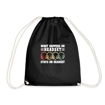 Ce qui se passe sur le casque reste sur le casque - Sac de sport léger - noir - Devant