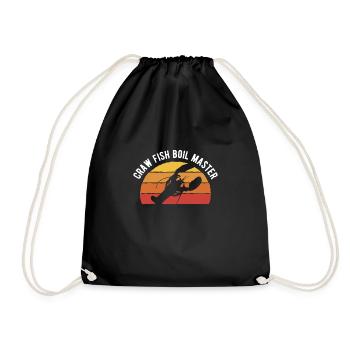 Crawfish Boil Master Shirt Gift - Drawstring Bag - black - Front