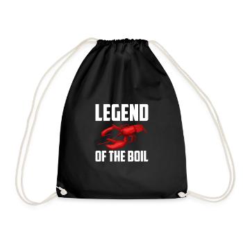 Legend Of The Boil Crawfish Shirt Gift - Drawstring Bag - black - Front