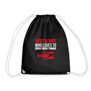 Juste un garçon qui aime sucer ces choses - Sac de sport léger - noir - Devant