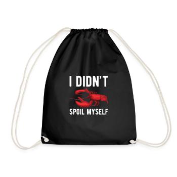 I Didn't Spoil Myself Shirt Crawfish - Drawstring Bag - black - Front