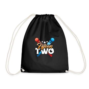 Fifteen Two Cribbage Shirt Geschenk - Turnbeutel - Schwarz - Vorne