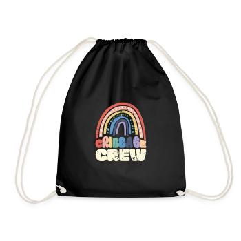 Cadeau de chemise Cribbage Crew - Sac de sport léger - noir - Devant