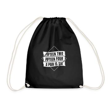 Quinze deux Cribbage Chemise Cadeau - Sac de sport léger - noir - Devant