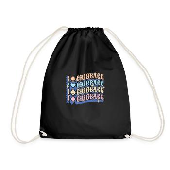 J’aime Cribbage Shirt Cadeau - Sac de sport léger - noir - Devant