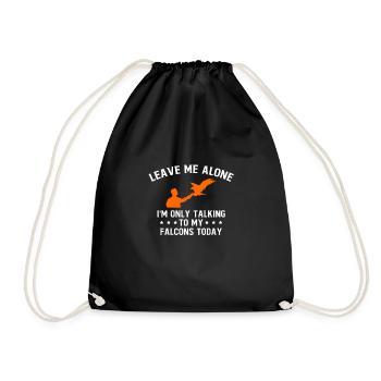 Laissez-moi tranquille Cadeau de chemise de fauconnier - Sac de sport léger - noir - Devant