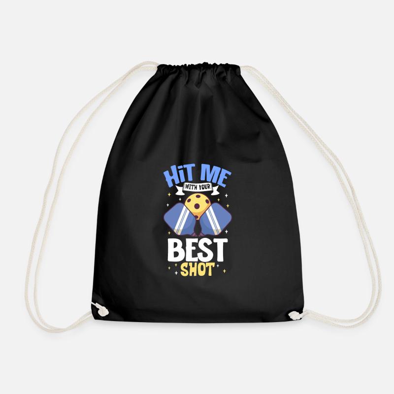 Pickleball Player Pickleball Paddle Pickleball - Turnbeutel - Schwarz