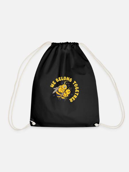 Honigbienen-imkerei Imker Honigbienen-bienenhaus - Turnbeutel - Schwarz