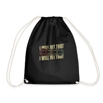 Je vais frapper ce cadeau de chemise de joueur de boccia - Sac de sport léger - noir - Devant
