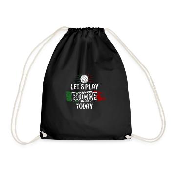 Jouons à la pétanque aujourd’hui Cadeau de chemise - Sac de sport léger - noir - Devant