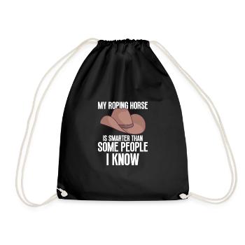 Cowboy Barn Bull Rider Rodeo Country Western - Turnbeutel - Schwarz - Vorne