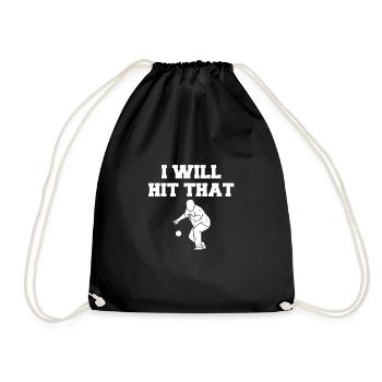Je vais frapper ce cadeau de chemise de joueur de boccia - Sac de sport léger - noir - Devant