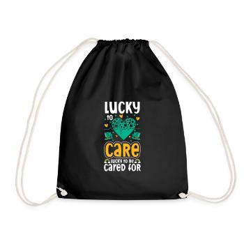 St. Patrick's Day Nurse Nurse - Drawstring Bag - black - Front