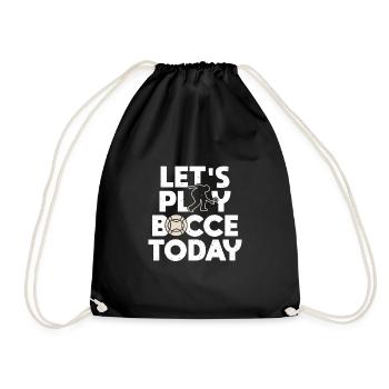 Jouons à la pétanque aujourd’hui Cadeau de chemise - Sac de sport léger - noir - Devant