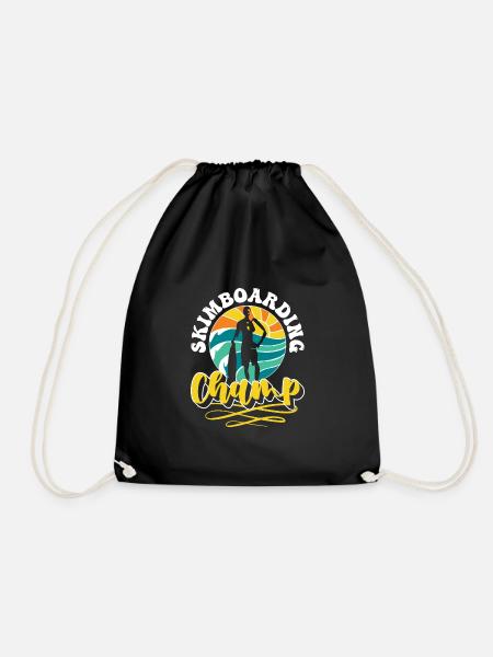 Skimboarding Champ Shirt Geschenk - Turnbeutel - Schwarz