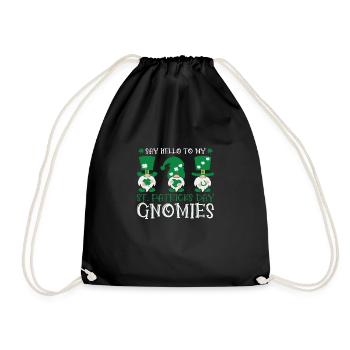 Gnomes de jardin Gnome Amant Drôle de Gnome Jardinage - Sac de sport léger - noir - Devant
