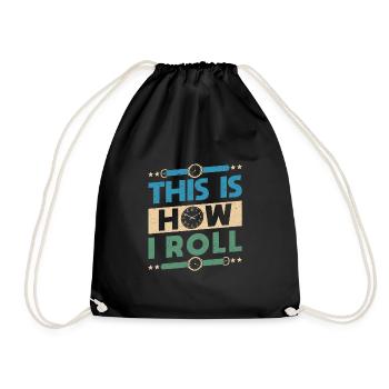 Voici comment je roule montre cadeau de chemise collector - Sac de sport léger - noir - Devant