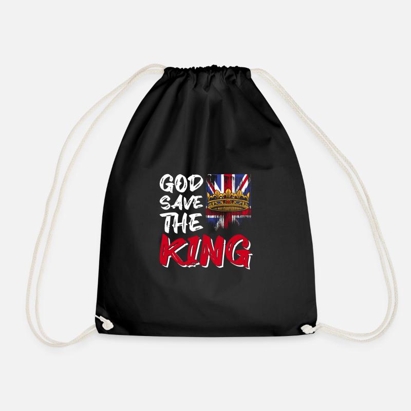 God Save The Kind May 06 2023 - Drawstring Bag - black