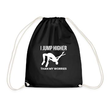 Chemise de saut à la perche Citation cadeau - Sac de sport léger - noir - Devant