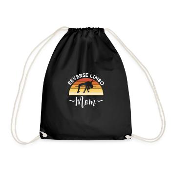 Reverse Limbo Mom Shirt Mother's Day Mom - Drawstring Bag - black - Front