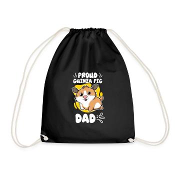 Idée cadeau de pomme de terre poilue amoureux du cochon d’Inde - Sac de sport léger - noir - Devant