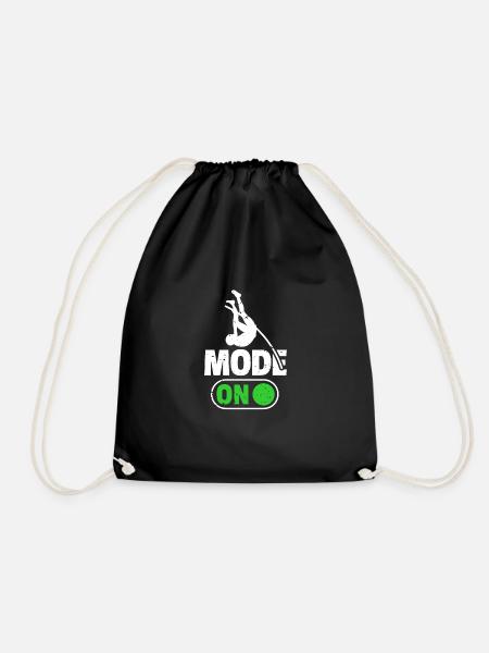 Stabhochsprung Mode On Shirt Geschenk - Turnbeutel - Schwarz