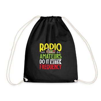 Opérateur radioamateur Signal radioamateur - Sac de sport léger - noir - Devant