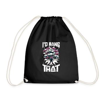 Drummer Drums Musique Batterie Drumming - Sac de sport léger - noir - Devant