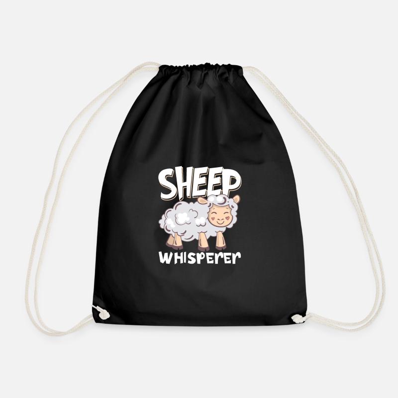 Funny Sheep Barn Farmer Farming Sheep Lover - Turnbeutel - Schwarz