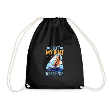 Bateau papa Capitaine Pontoon Sailor Croisière - Sac de sport léger - noir - Devant